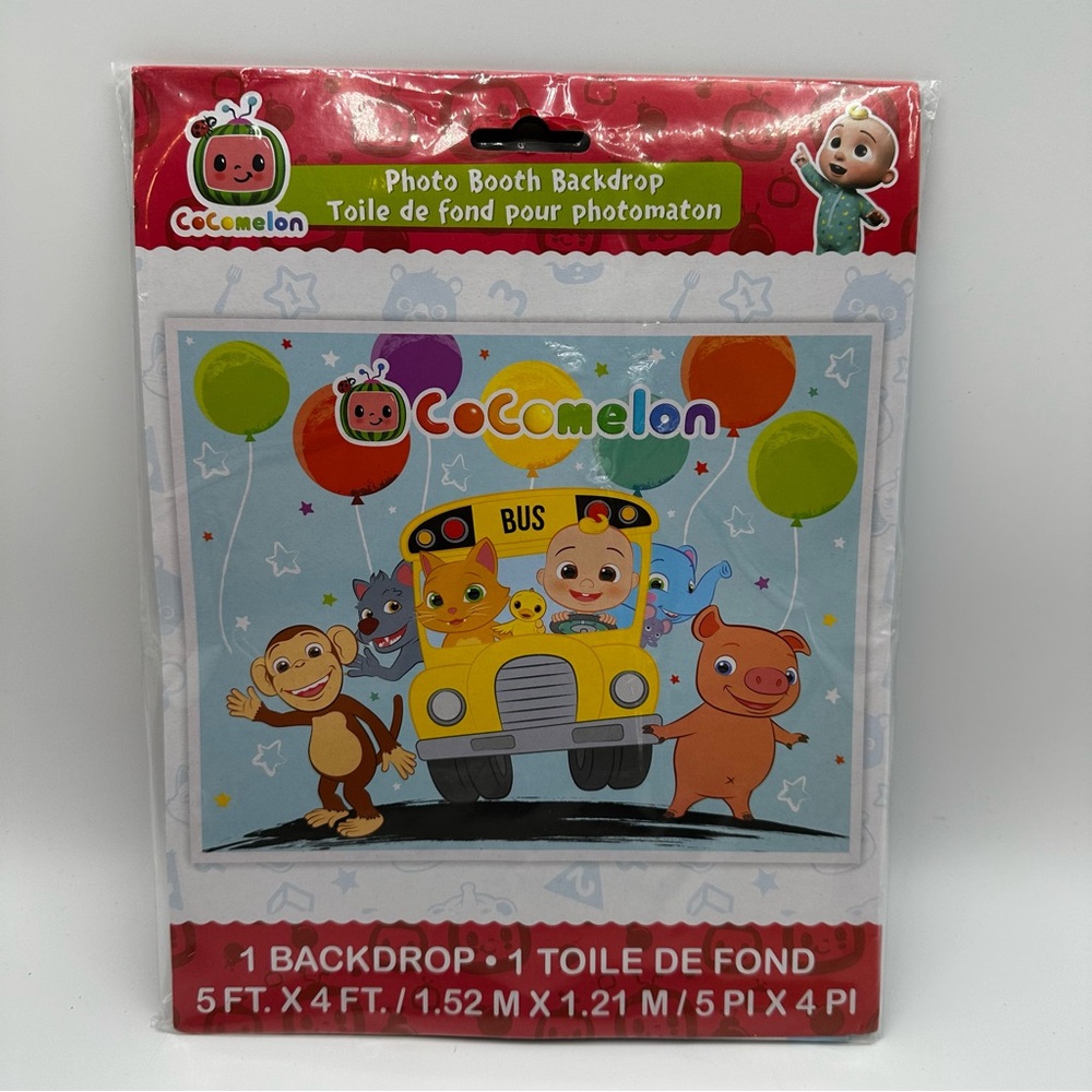 Cocomelon Photo Booth Backdrop